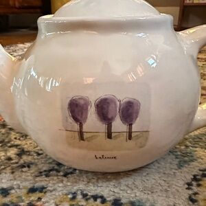 Vintage Rae Dunn Pottery Barn Believe Teapot